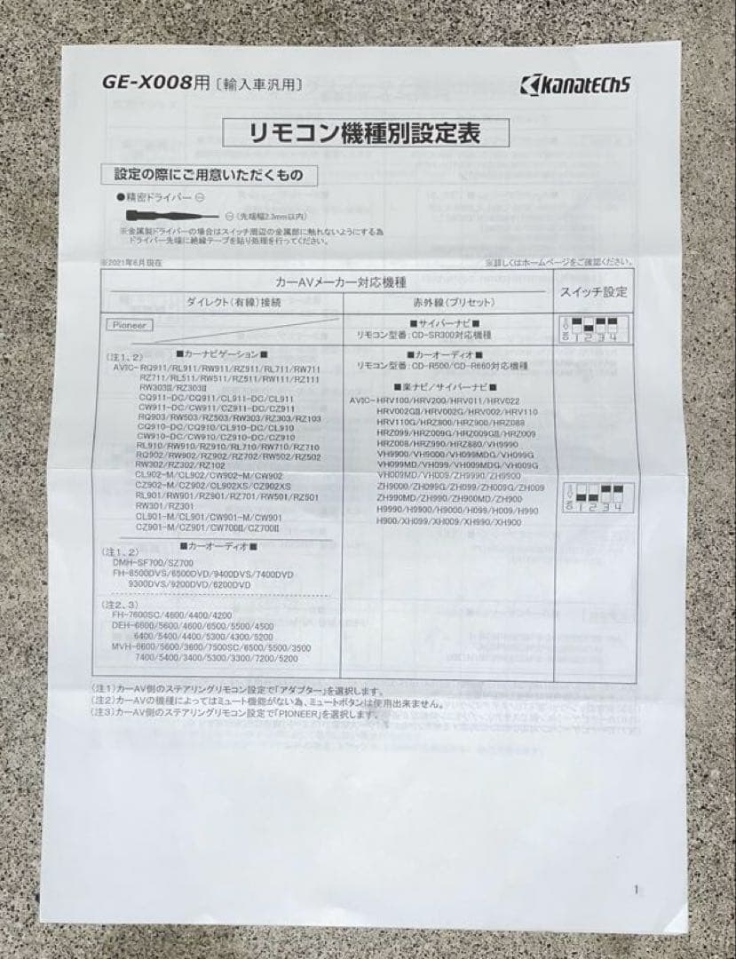 カナテクス　GE-XA02 CAN-Busインターフェース　Ver4.1