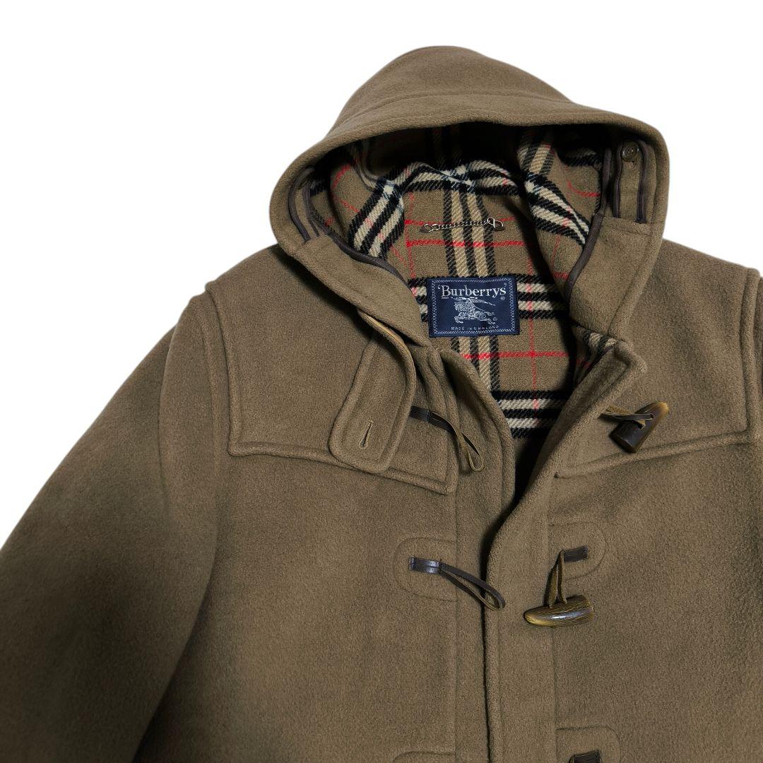 バーバリー　ダッフルコート ノバチェック 英国製　ヴィンテージ　ベージュ
