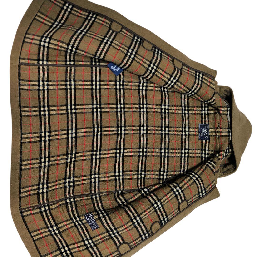 バーバリー　ダッフルコート ノバチェック 英国製　ヴィンテージ　ベージュ