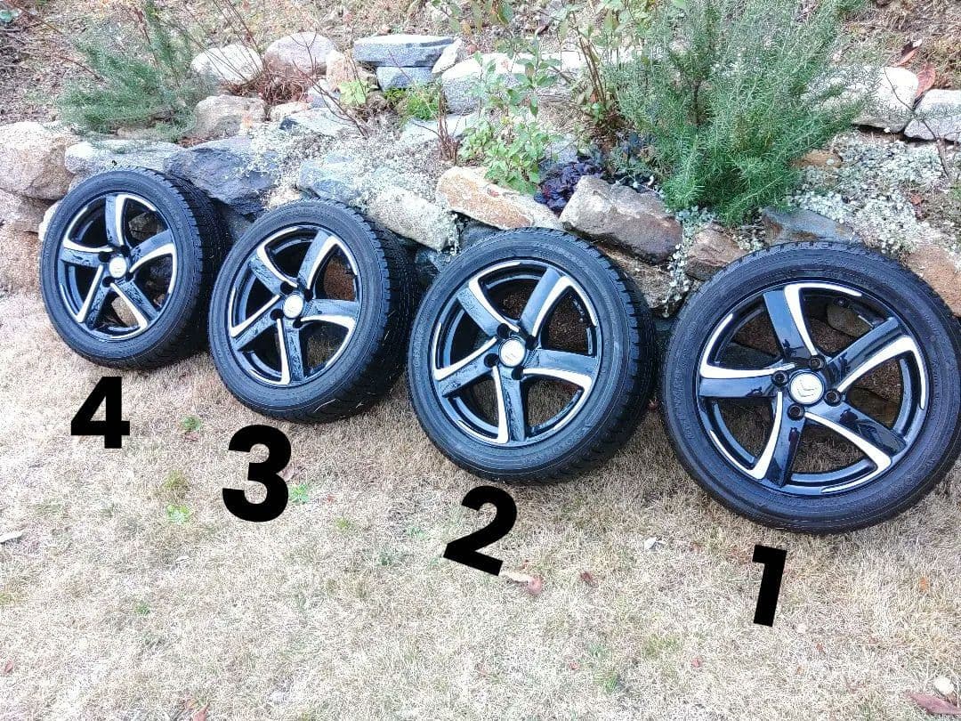 16インチ ホイールセット ブラック シルバー シトロエン DS3 純正