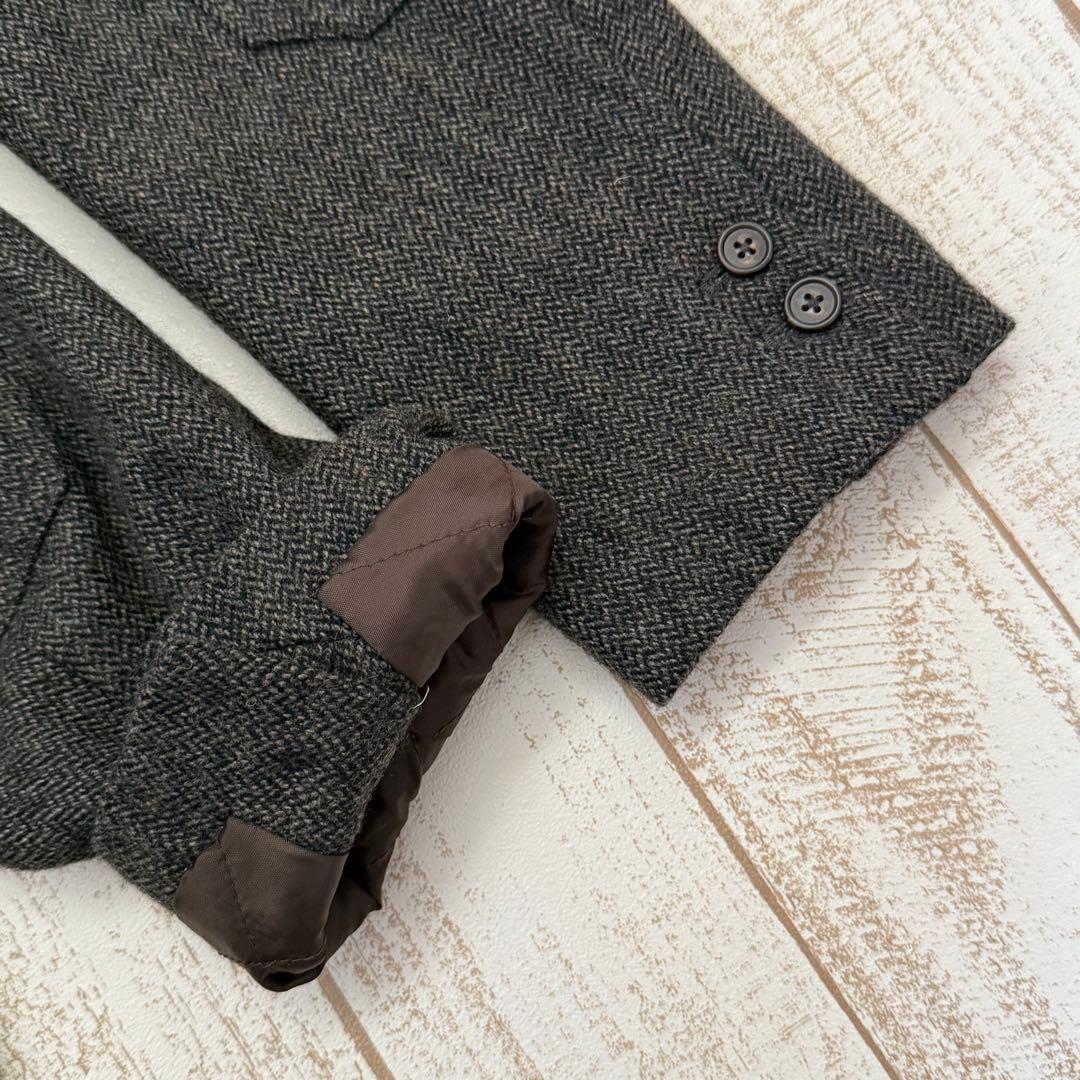 【エディバウアー】サーモアライニングノーフォークジャケット　ヘリンボーンツイード