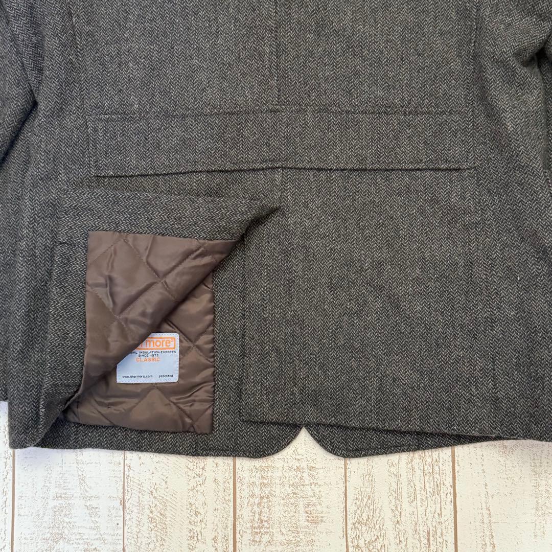 【エディバウアー】サーモアライニングノーフォークジャケット　ヘリンボーンツイード