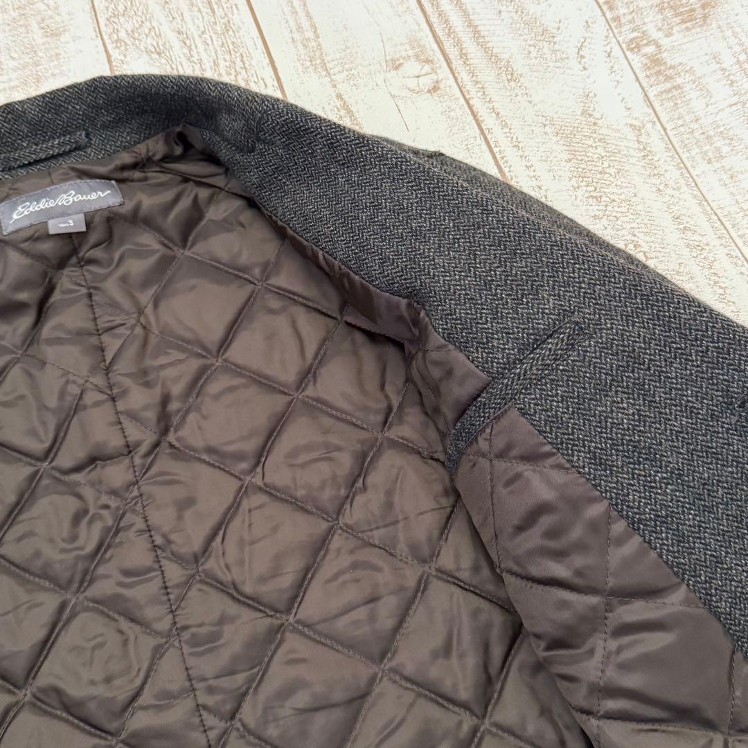 【エディバウアー】サーモアライニングノーフォークジャケット　ヘリンボーンツイード