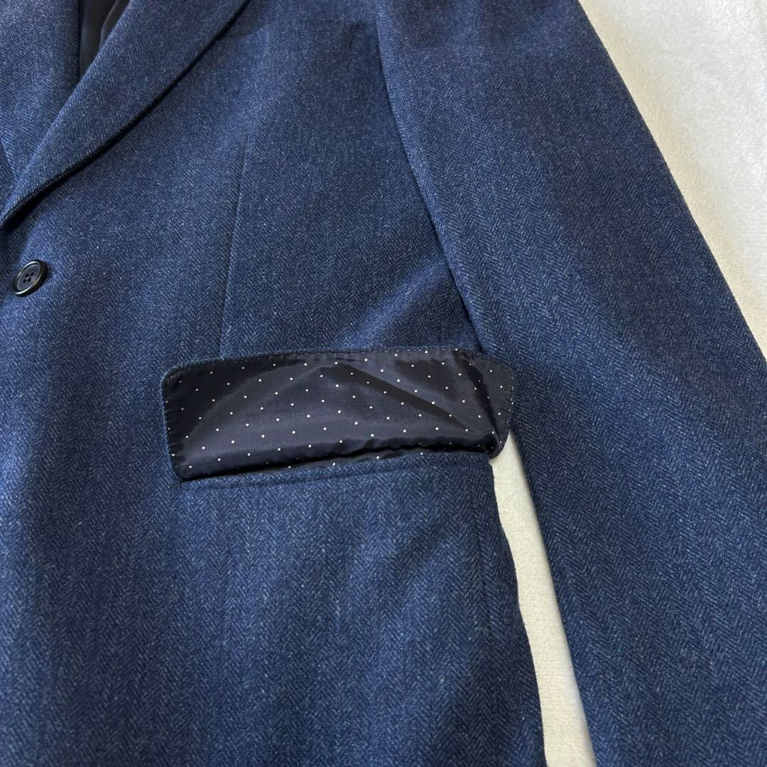 美品 現行タグ ポールスミス ヘリンボーンツイードウール テーラードジャケットM