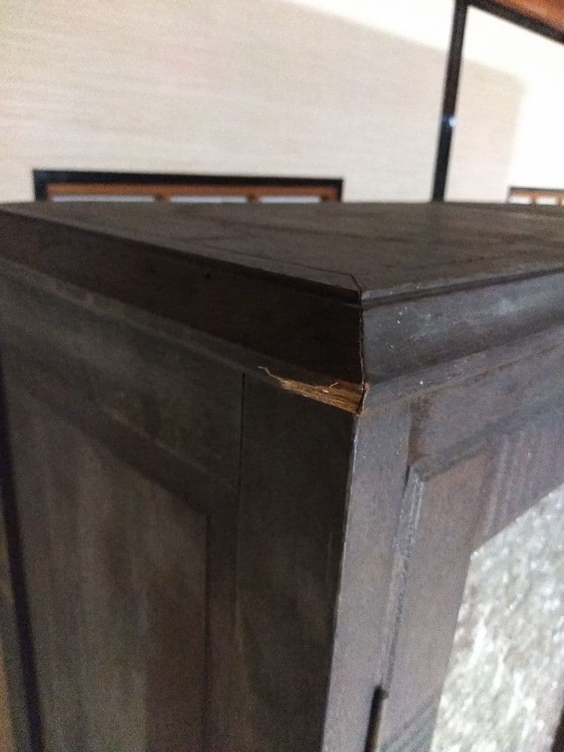 し*ん様 レトロ家具　本棚　書類棚　陳列ケース　木製　アンティーク家具　書棚ガラ