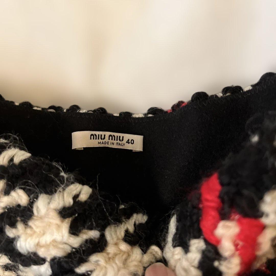 miu miu チェック柄ミニスカート 40