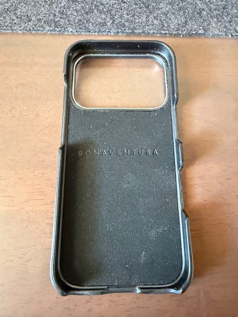 Bonaventura ブラックレザーケース iphone 17pro