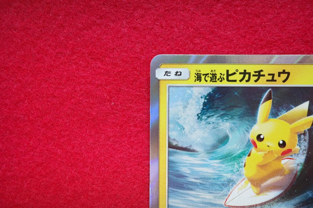 海で遊ぶピカチュウ