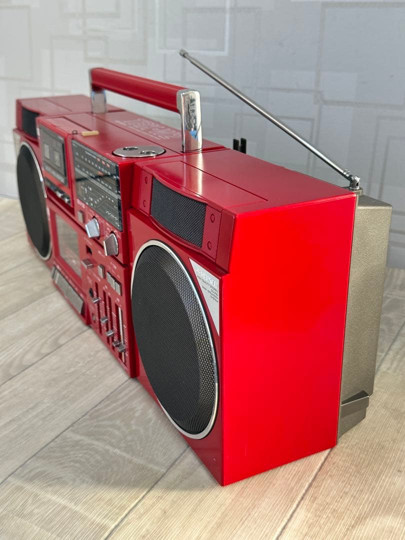 希少名機・動作品|日立ラジカセ TRK-W2昭和レトロ　ラジオFM/AM