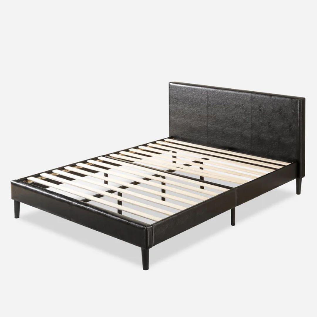 【美品】ブラック ダブルベッドフレーム