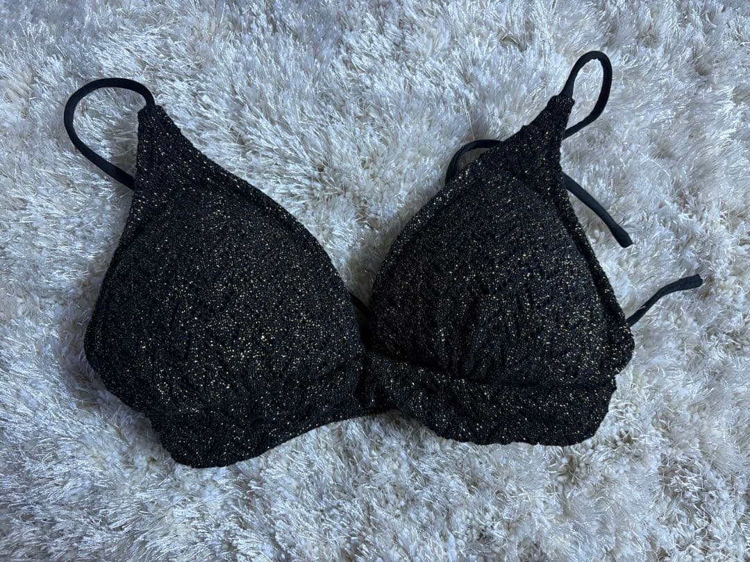 最終値下げ　ALENCY ラメニットビキニ ブラック