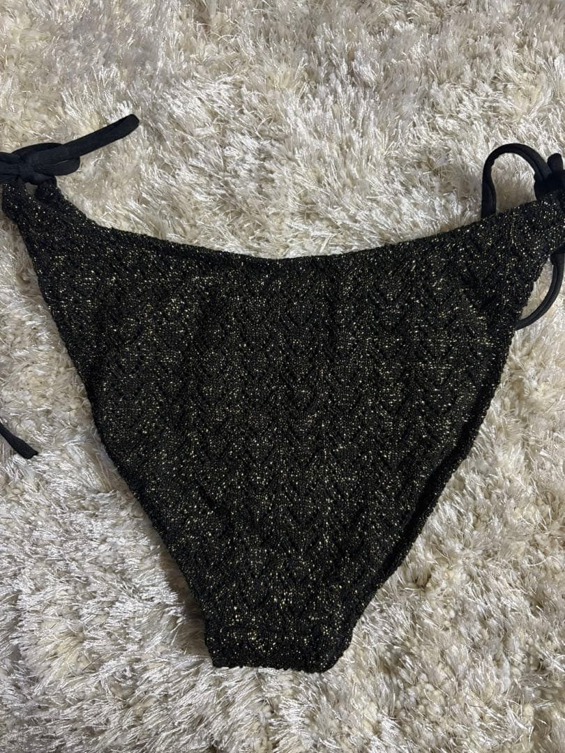 最終値下げ　ALENCY ラメニットビキニ ブラック