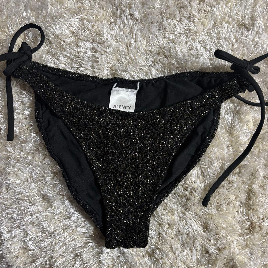 最終値下げ　ALENCY ラメニットビキニ ブラック
