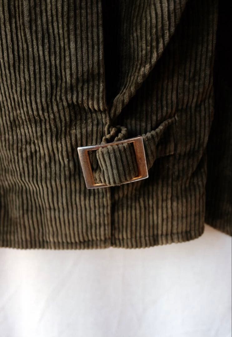 50's フランス ヴィンテージ Elson太畝コーデュロイ　刺繍タグ