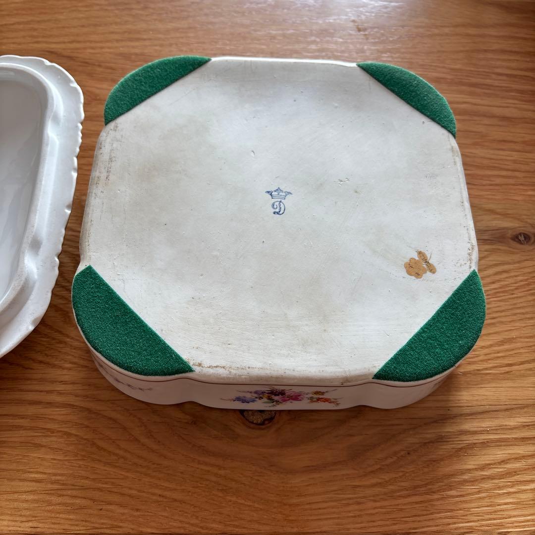 n*a様 花柄陶器皿 四角形　ドレスデン Dresden