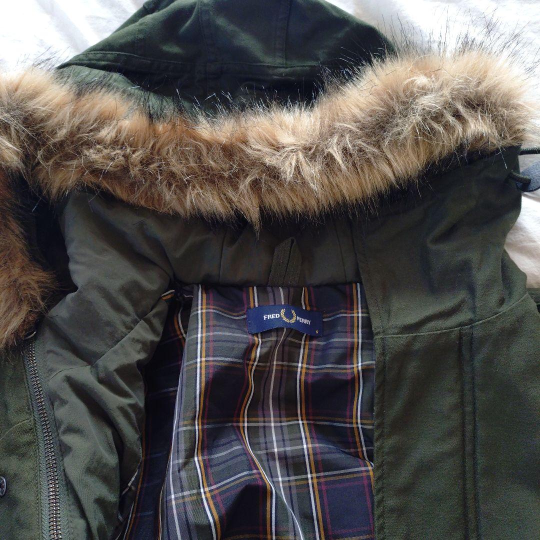 Fred Perry モッズコートフィッシュテールパーカー オリーブグリーン