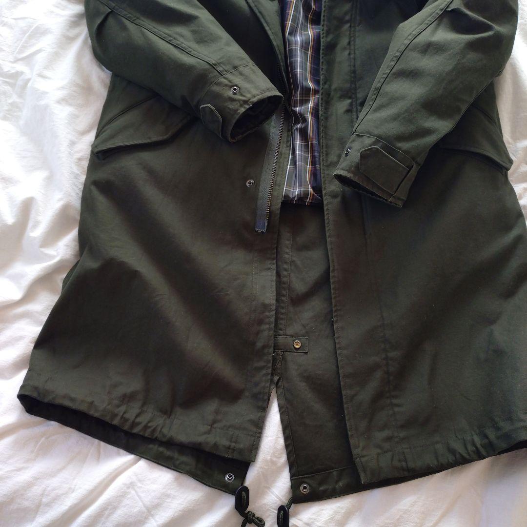 Fred Perry モッズコートフィッシュテールパーカー オリーブグリーン