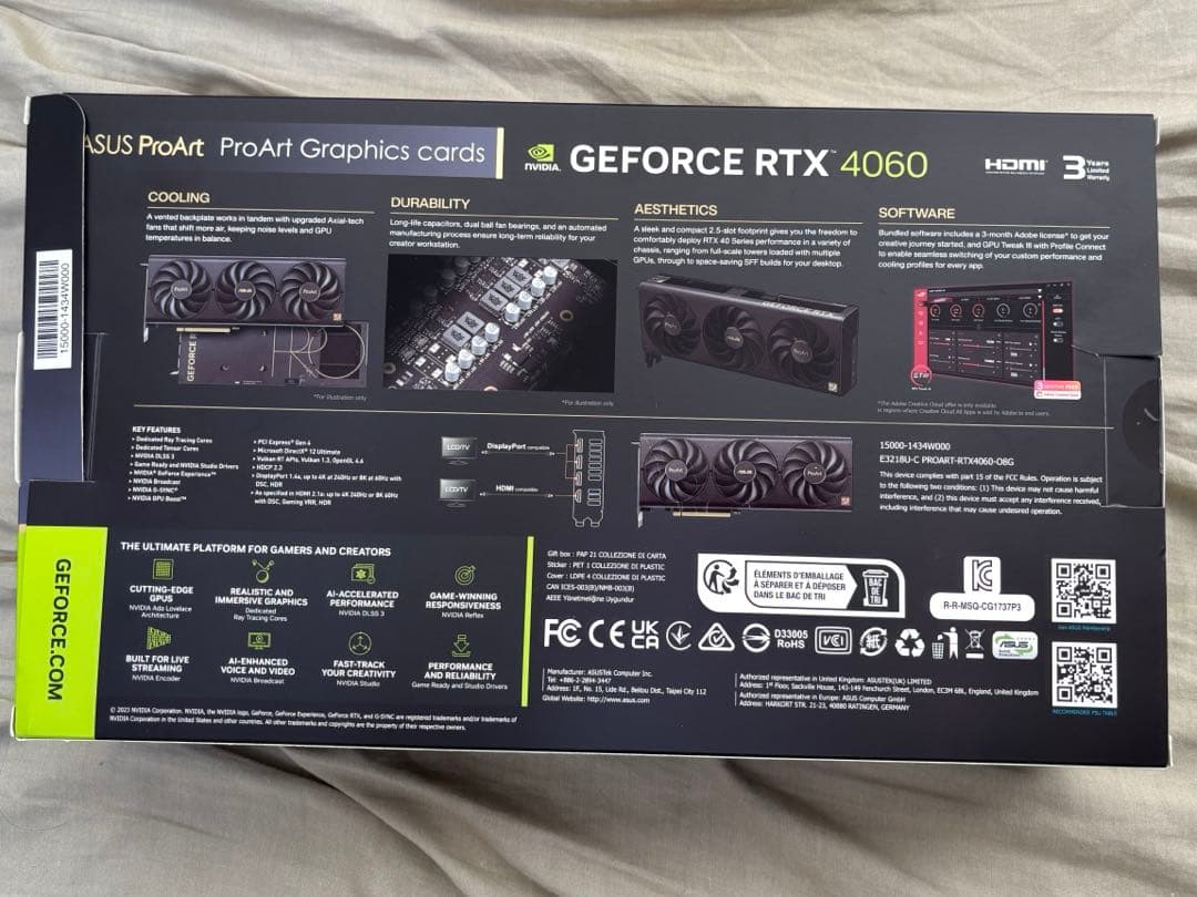 グラフィックボード・グラボ・ビデオカード geforce rtx 4060 PRO Art