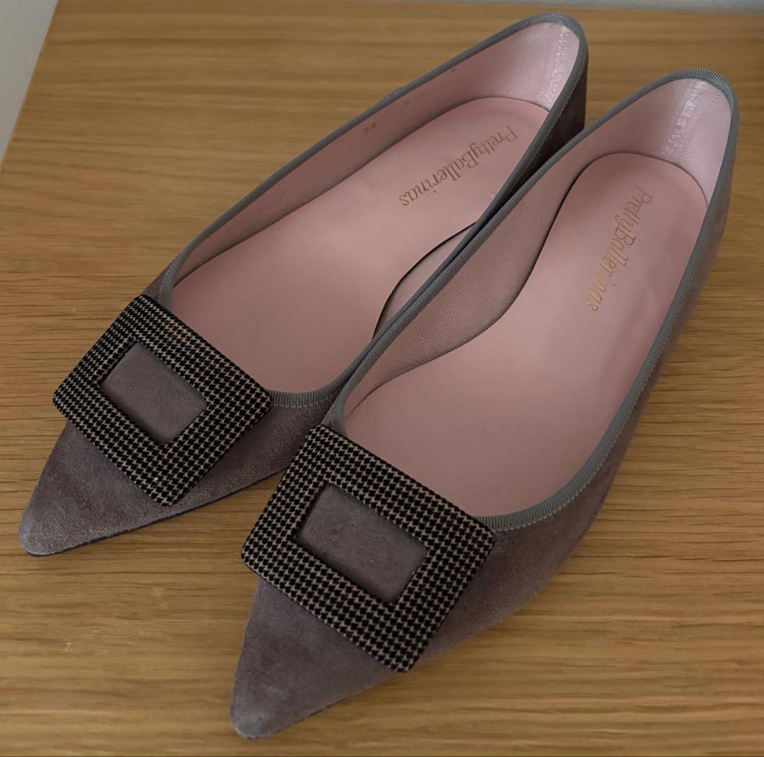 Pretty Ballerinas グレー スエード 36