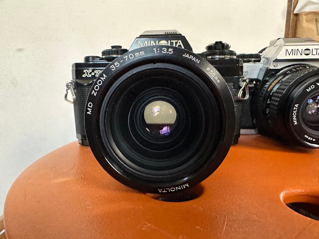 Minolta X-700 黒銀2台 動作品 MD28mm 35-70mm付