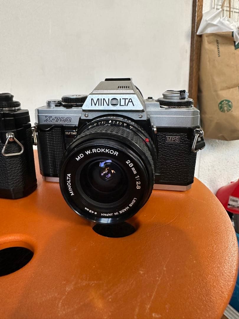 Minolta X-700 黒銀2台 動作品 MD28mm 35-70mm付