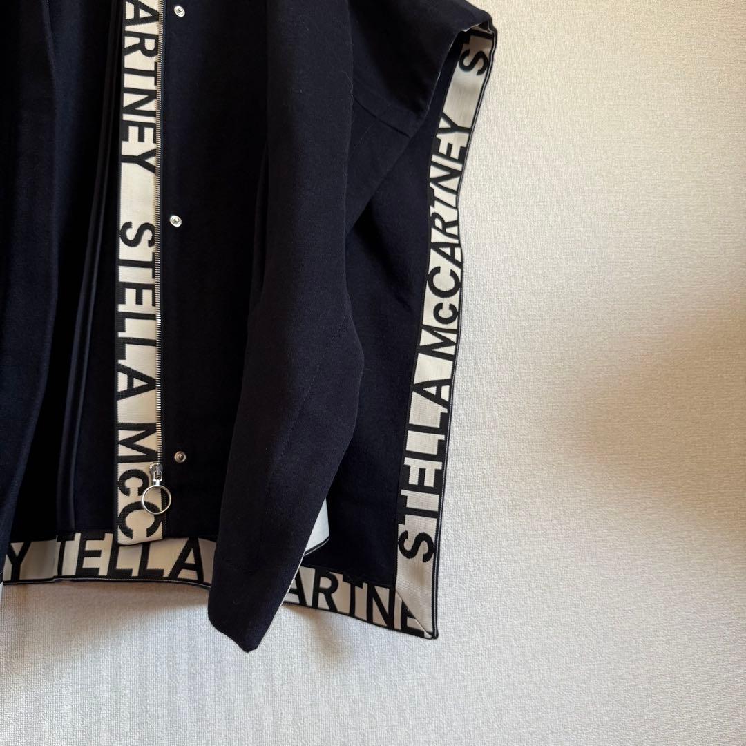 極美品★ステラマッカートニー★ロゴ入りポンチョ★ウールお素材★