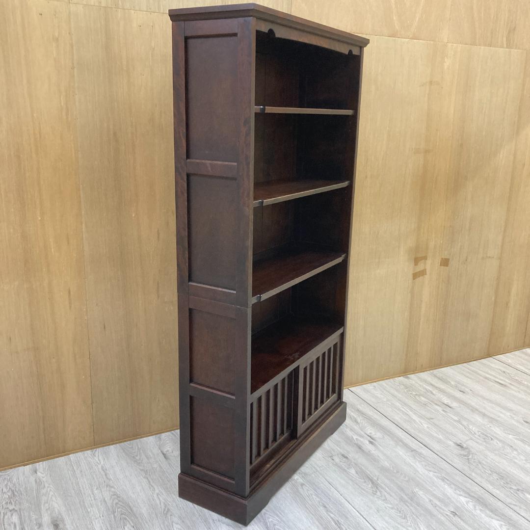 北海道民芸家具　本棚　書棚　ブックシェルフ　樺材　天然木