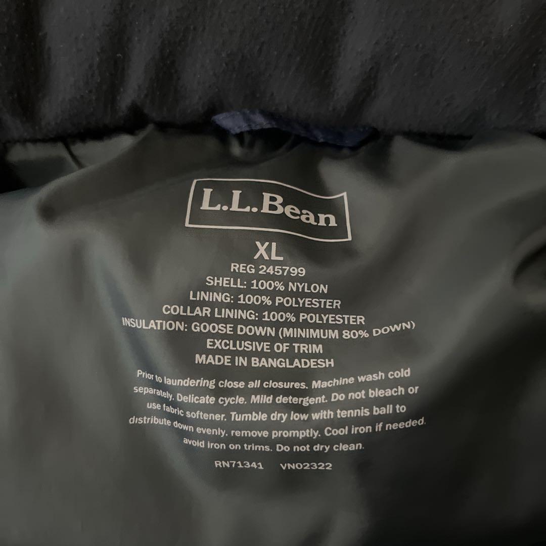 L.L.Bean エルエルビーン ダウンベスト ワンポイントロゴ ネイビー