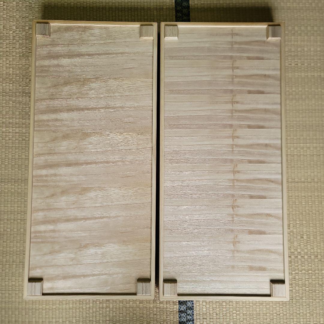 桐衣装箱　3段　蓋付き　着物 収納ケース 和家具