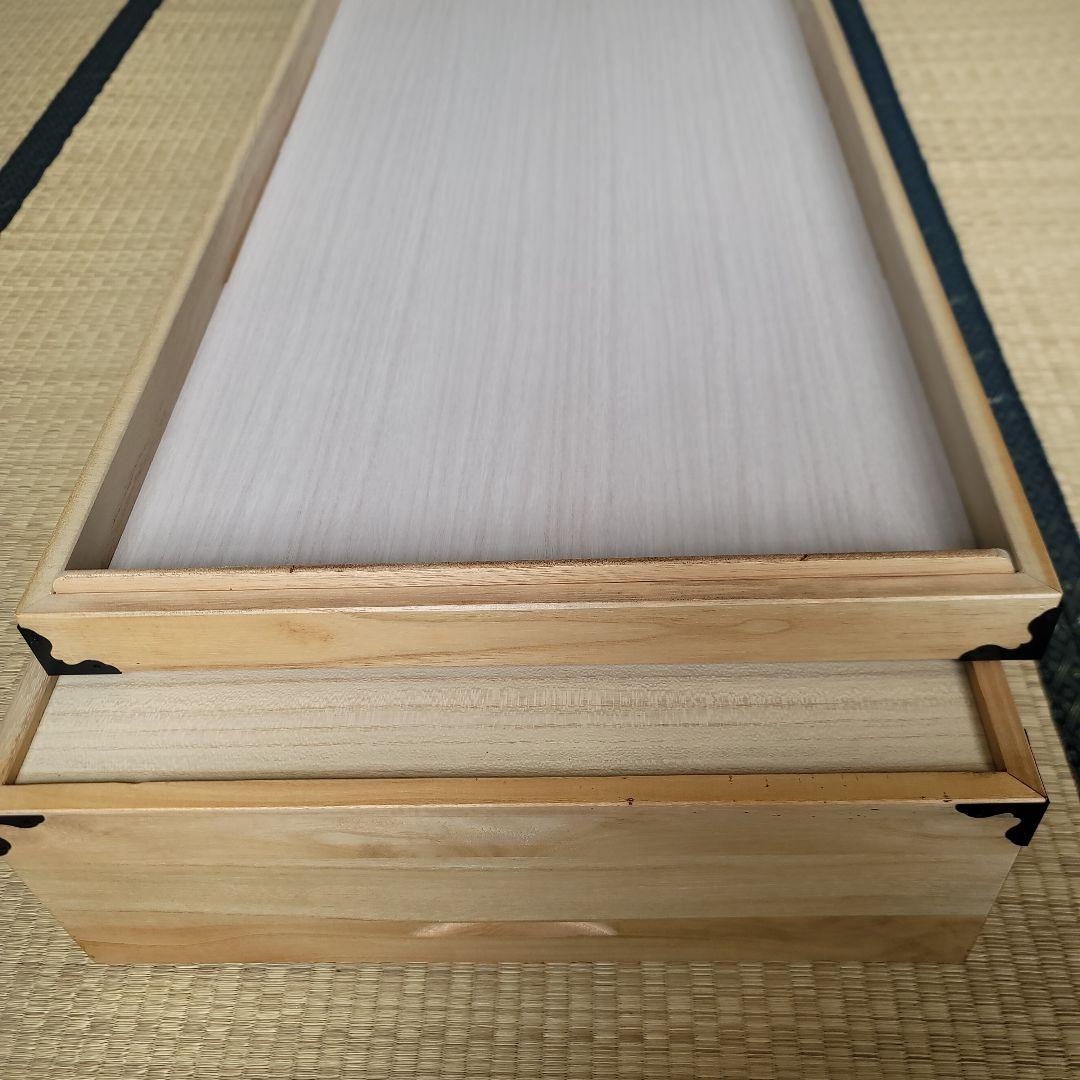 桐衣装箱　3段　蓋付き　着物 収納ケース 和家具