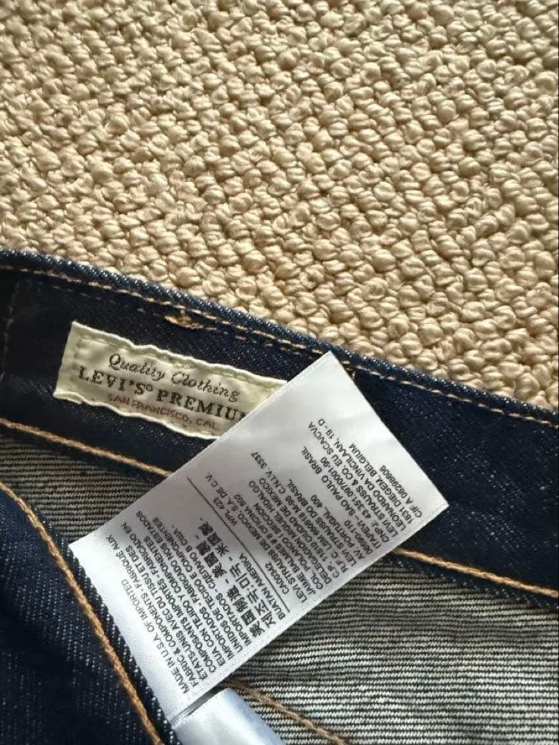 【美品】LEVI'S PREMIUM 511 USA製 赤耳 濃紺 W34