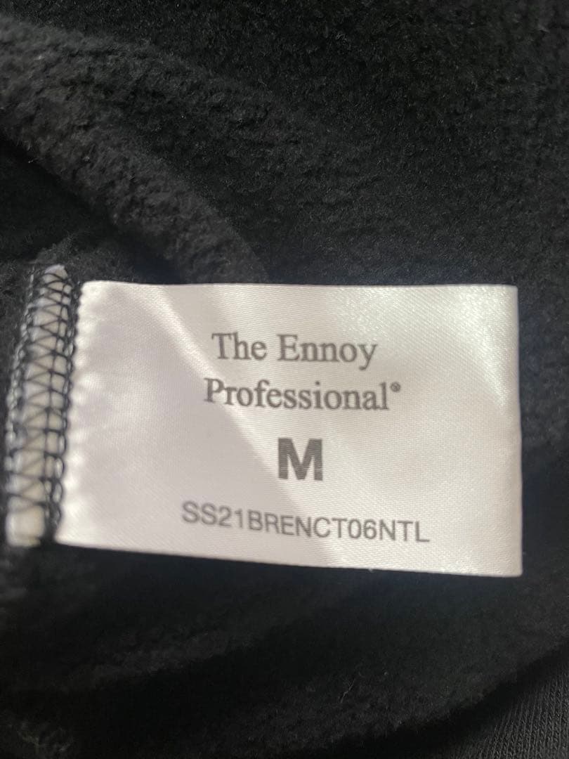 美品　Ennoy エンノイ スウェット クルーネック M ブラック