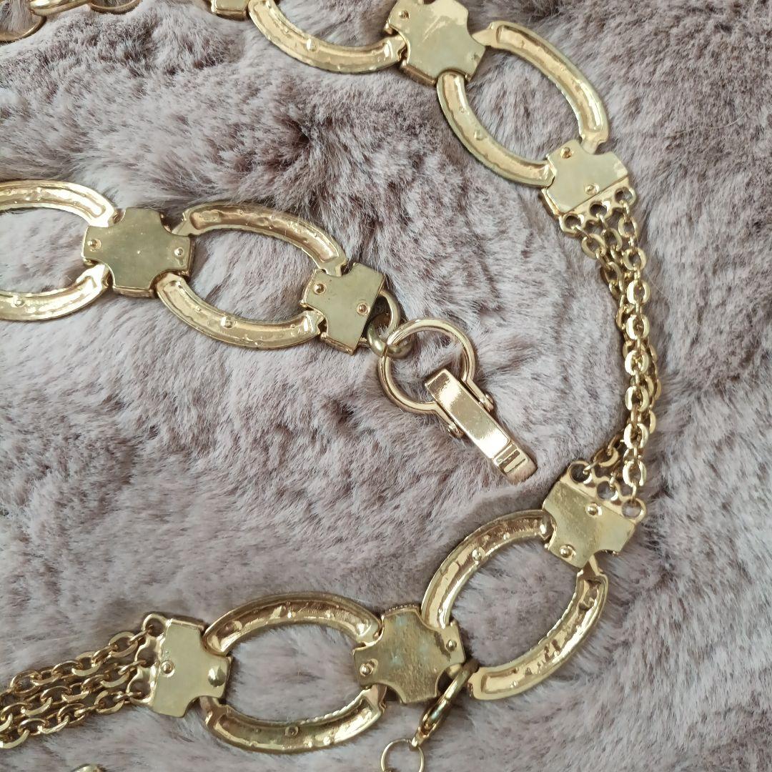 d.i.a 蝶モチーフ ストーン装飾 ベルト