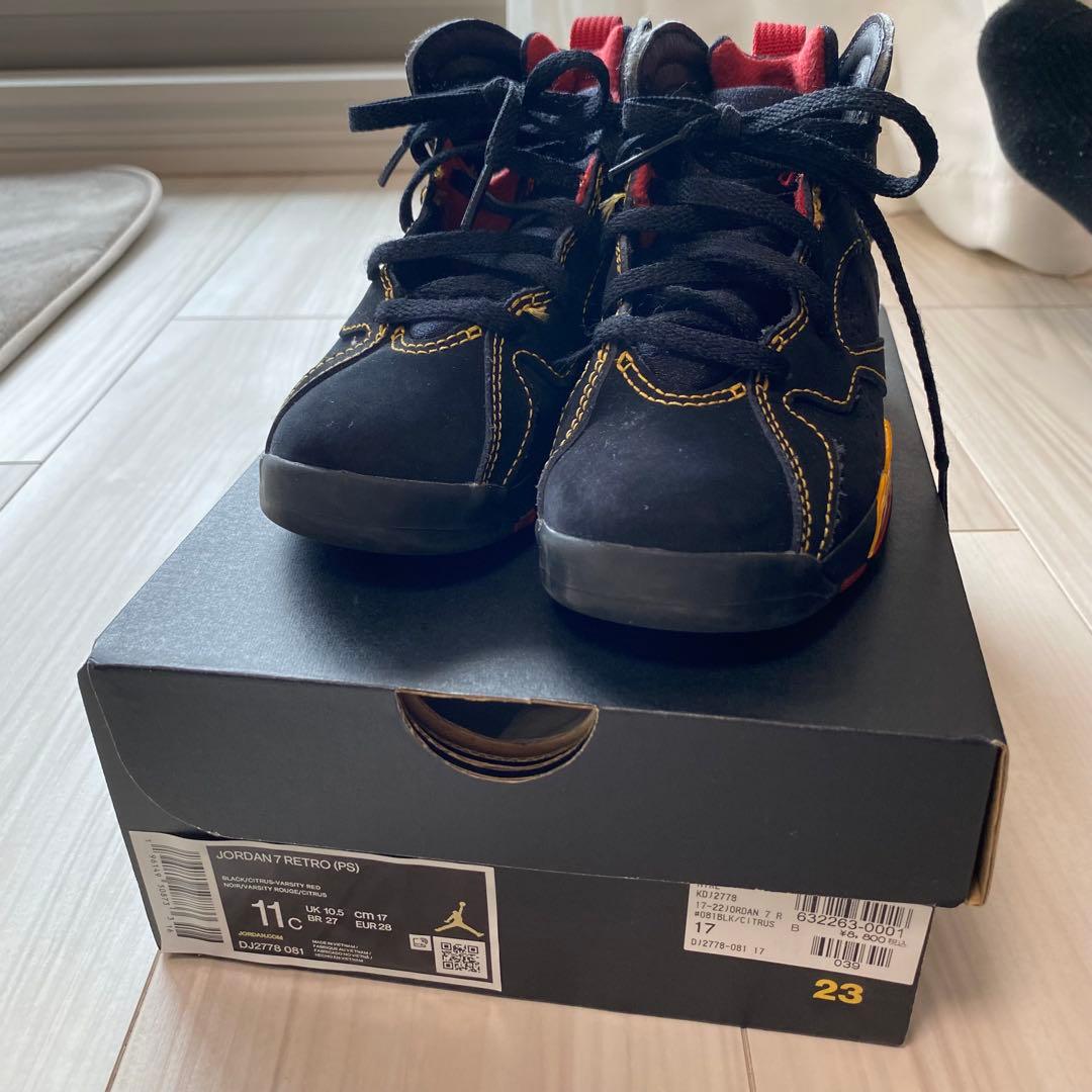 美品　NIKE AIR JORDAN RETRO 7 17cm