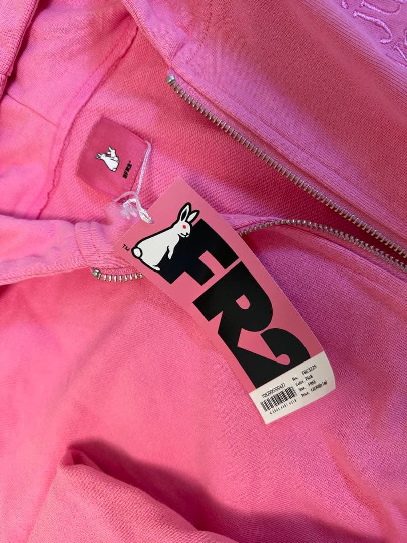 (新品未使用) FR2 ショートジップパーカー ピンク タッグ付 FRC3225