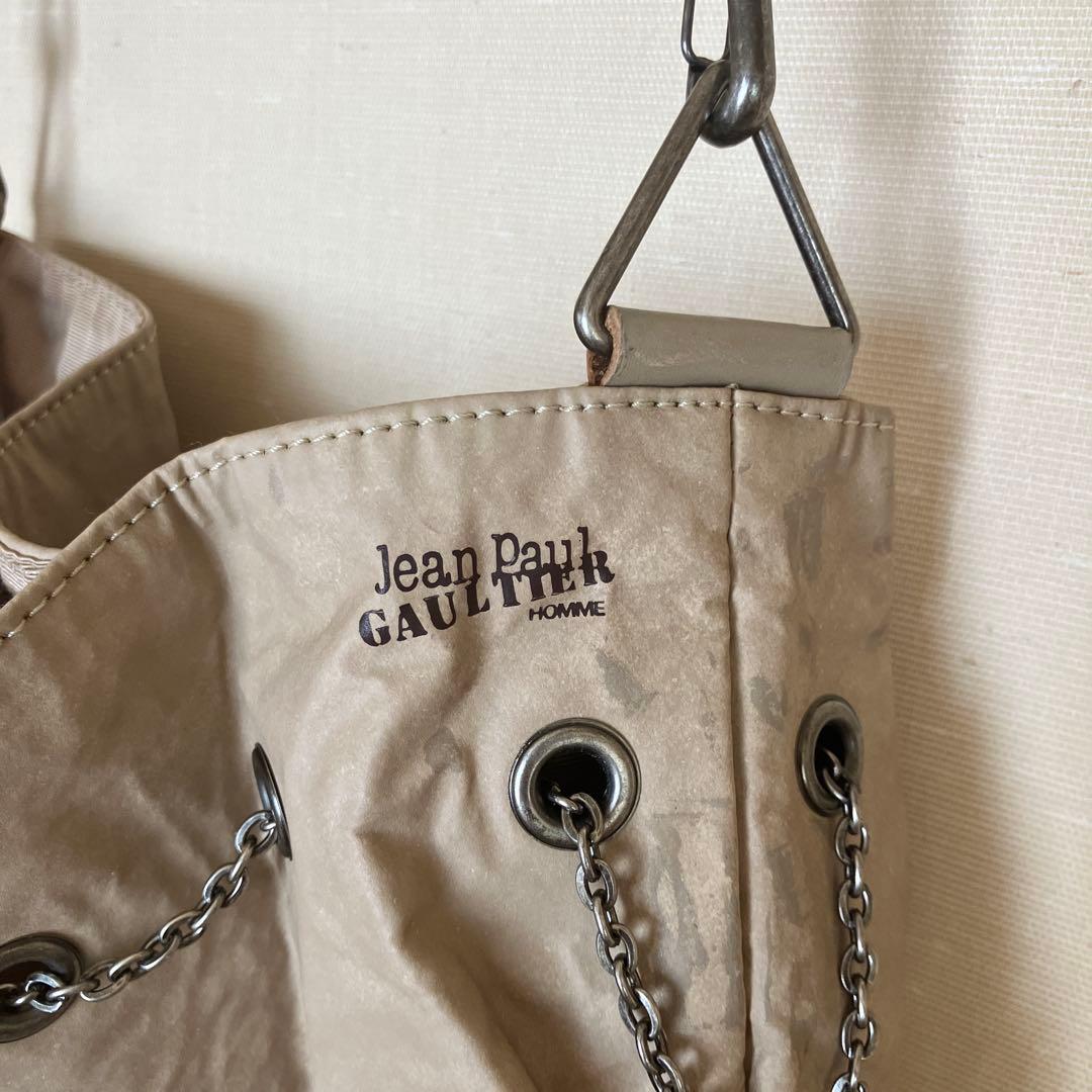 ジャンポールゴルチエ 巾着型 ボクサーバッグ ベージュ