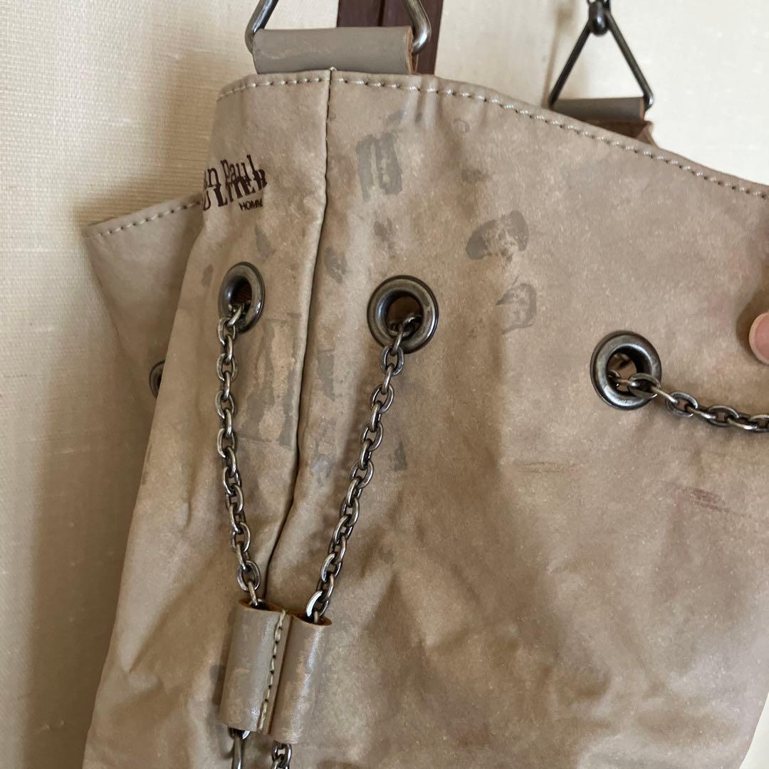 ジャンポールゴルチエ 巾着型 ボクサーバッグ ベージュ