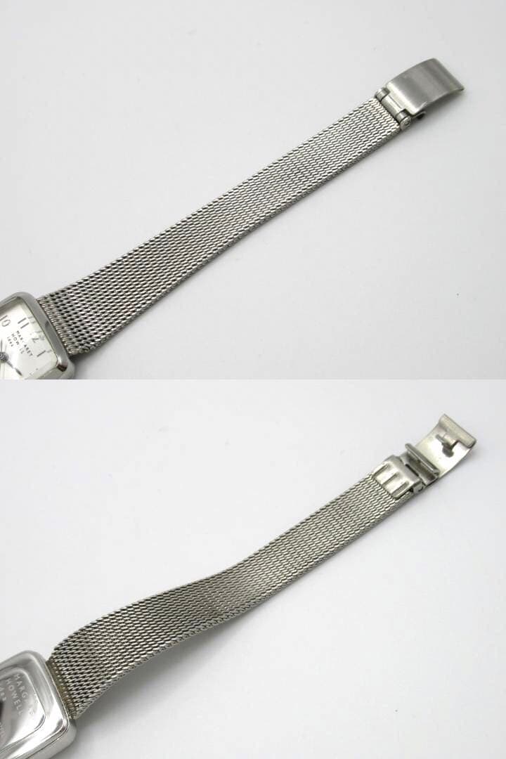 マーガレットハウエル レディース 腕時計 スクエアフェイス シルバー SSベルト