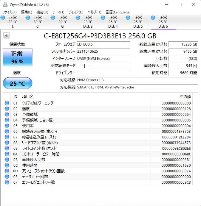 PHISON NVMe 256GB M.2 SSD 4枚セット【1220TO3】