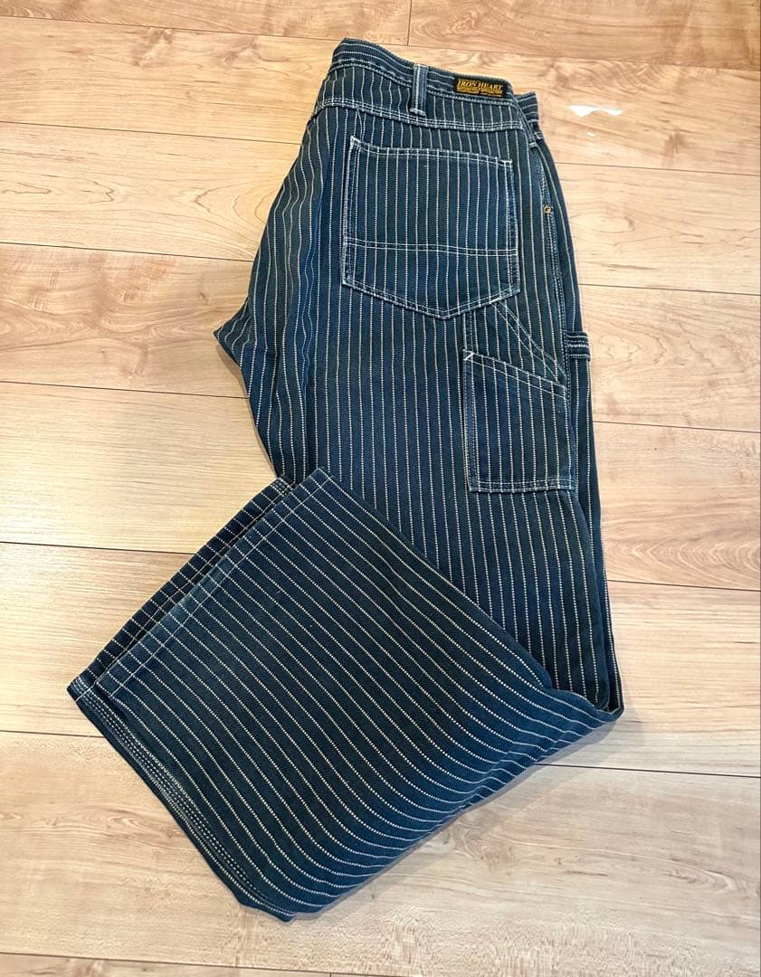 IRON HEART ウォバッシュ ペインター インディゴ ｗ36