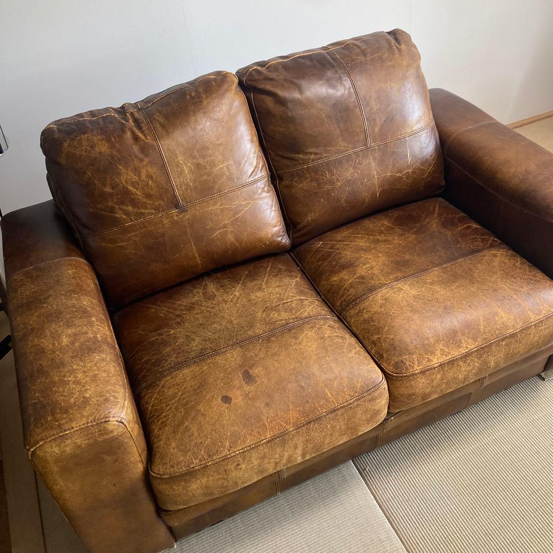 レザー （本革）ソファ 2人掛け