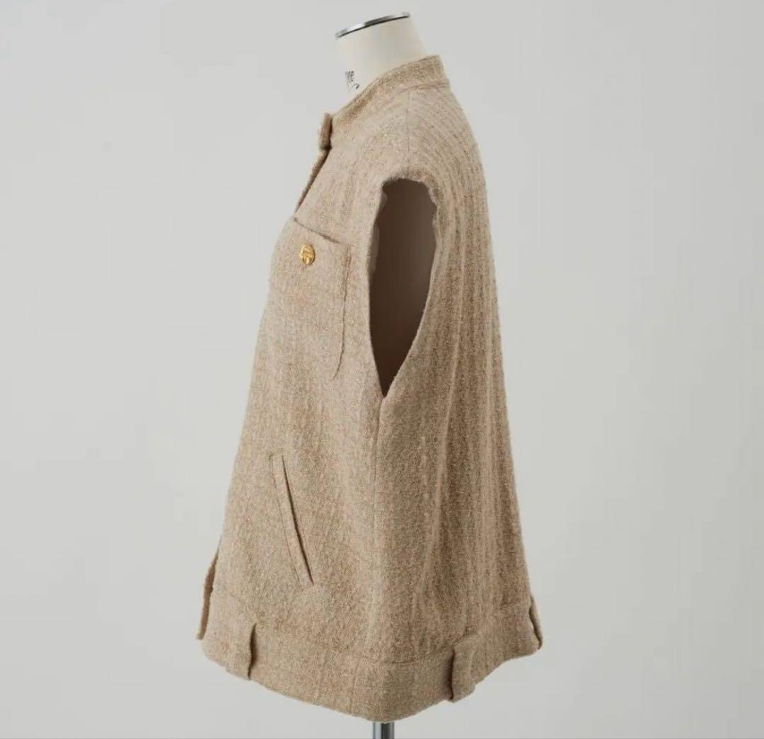 新品☆cygne ツイードジレ Abel キャメル