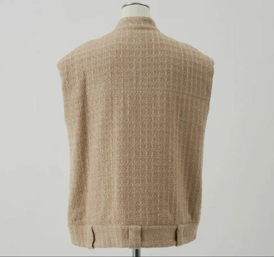 新品☆cygne ツイードジレ Abel キャメル