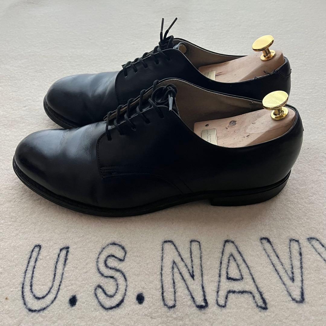 90s usnavy サービスシューズ 海軍 9 1/2R ミリタリー　革靴