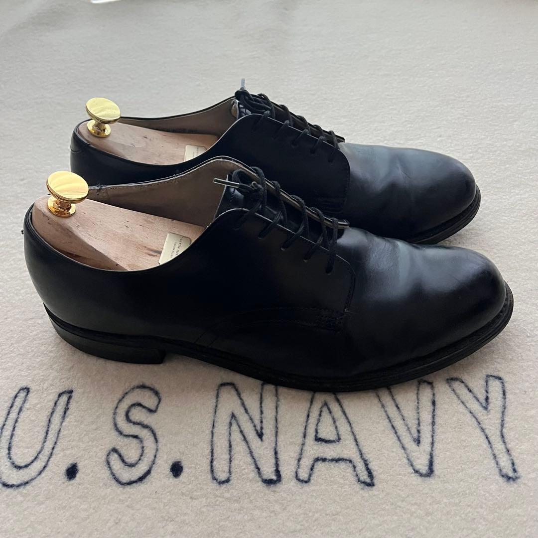 90s usnavy サービスシューズ 海軍 9 1/2R ミリタリー　革靴