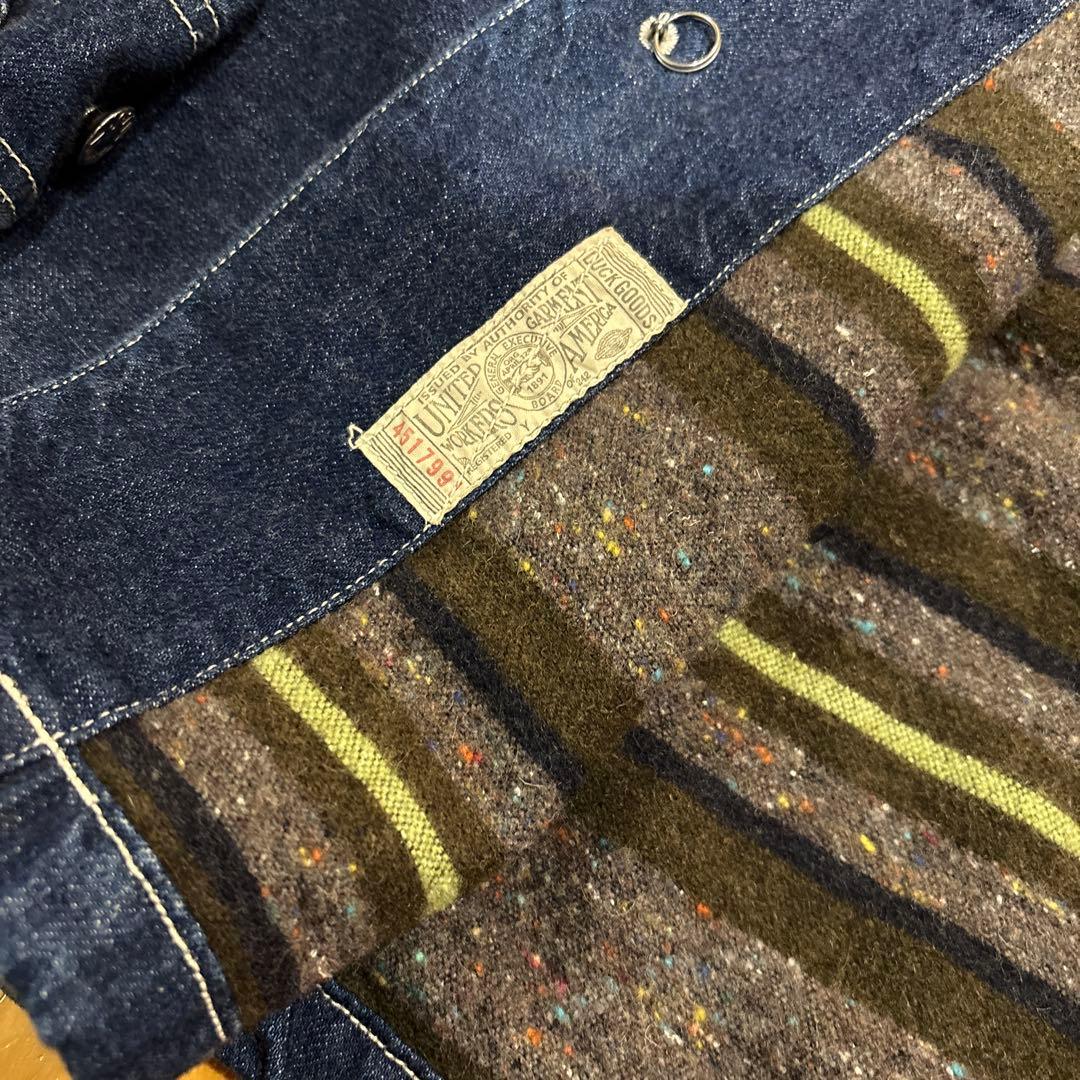 激レアブランケット付き　フリーホイーラーズデニムカバーオール 40