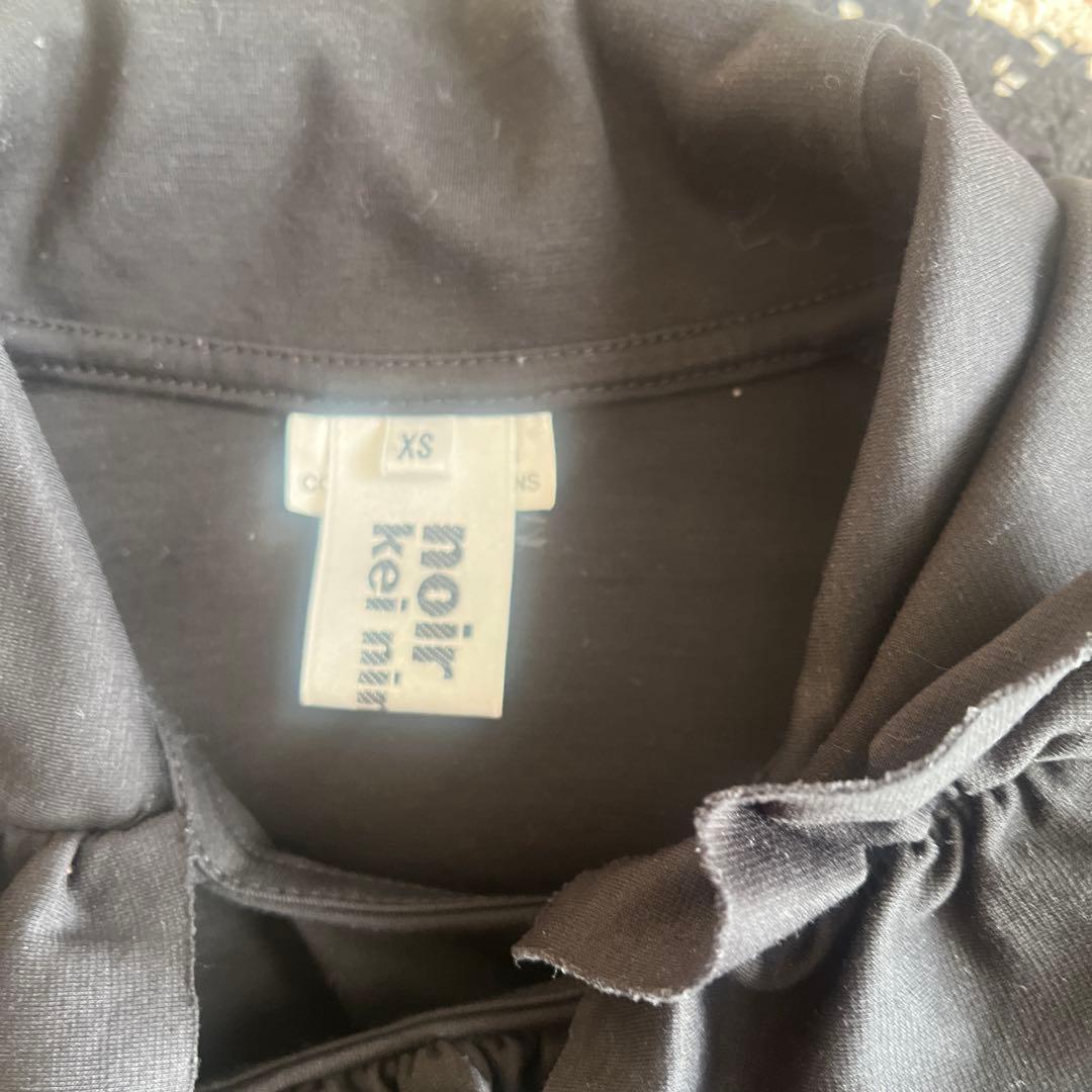 noir kei ninomiya フリル付き長袖トップス XS 黒