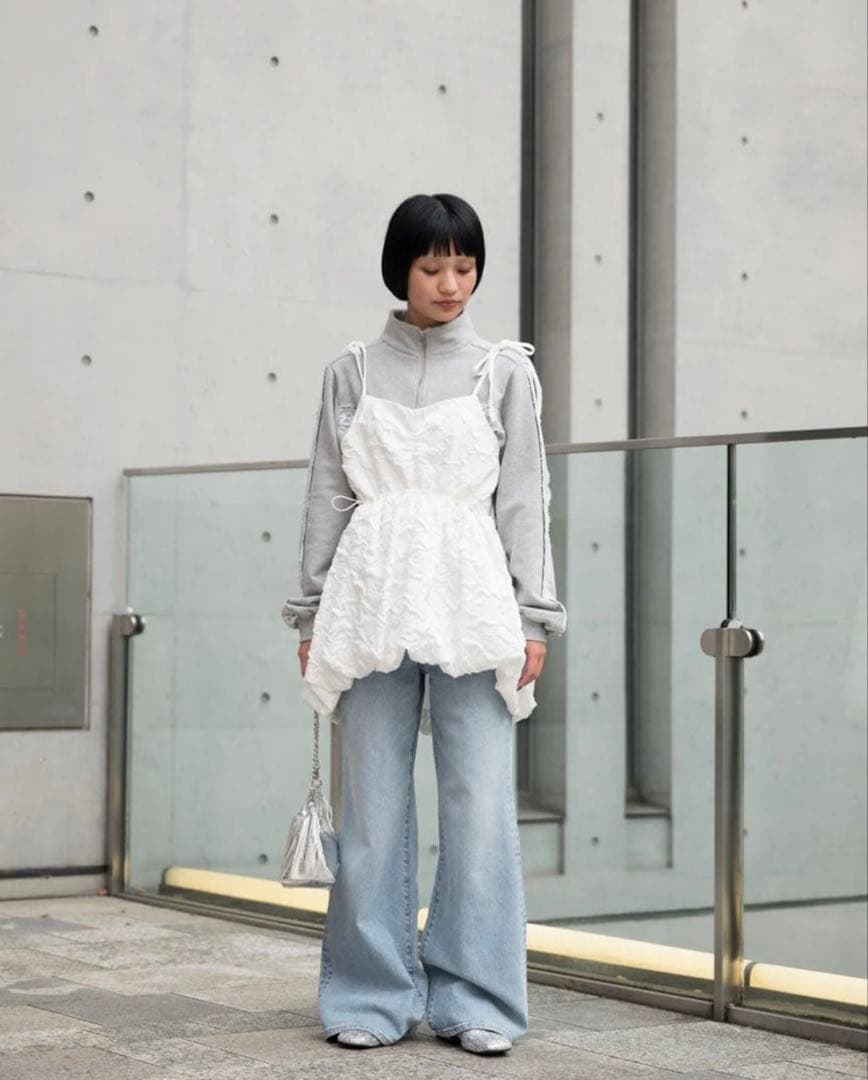 【新品未使用】POPPY バルーンキャミチュニック（ホワイト） あさぎーにょ