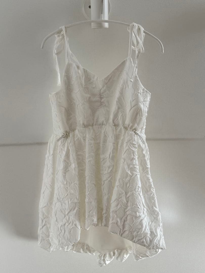 【新品未使用】POPPY バルーンキャミチュニック（ホワイト） あさぎーにょ