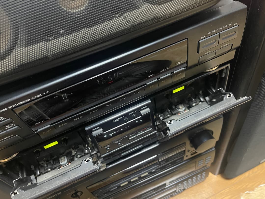 KENWOOD ROXY J7 コンポ （リモコン、取説付）